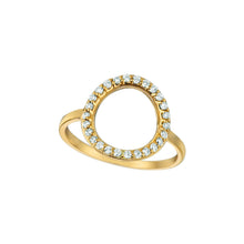 Diamond wrap ring 0.25 carats 14K Yellow Pave