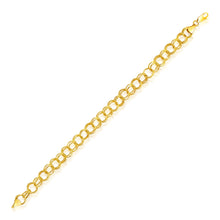 8.0 mm 14k Yellow Gold Lite Charm Bracelet