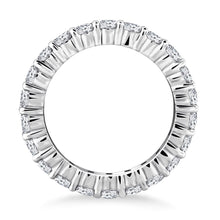 14k White Gold Ageless Round Cut Diamond Eternity Ring