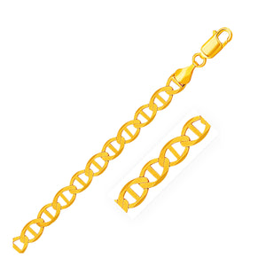 6.3mm 14k Yellow Gold Mariner Link Bracelet