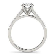 14k White Gold Pronged Round Diamond Engagement Ring (1 5/8 cttw)