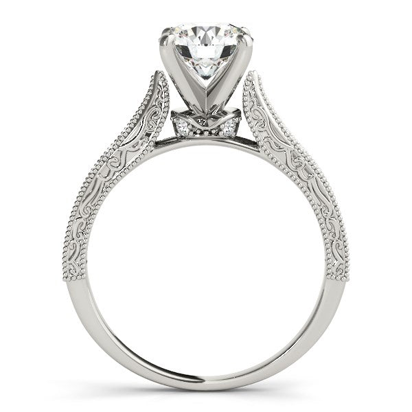 14k White Gold Antique Design Diamond Engagement Ring (1 5/8 cttw)