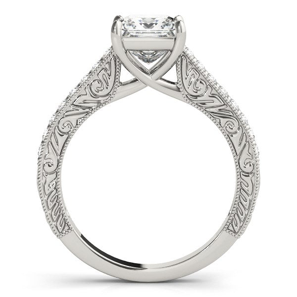 14k White Gold Princess Cut Diamond Engagement Ring (1 1/4 cttw)