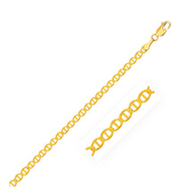 2.3mm 10k Yellow Gold Mariner Link Bracelet