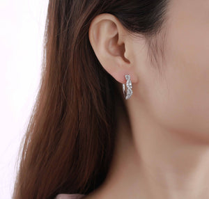 Drizzle 0.89ct Lab Grown Diamond Earrings E-00360WHT