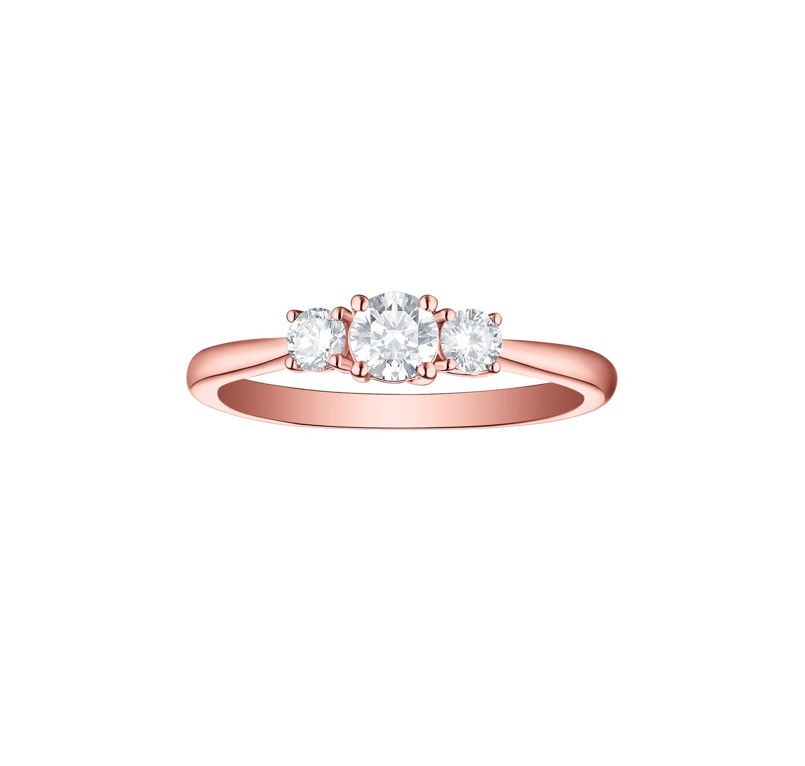 Engagement 0.50ct Three Stone Ring R-00032WHT
