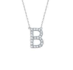 My Type 0.28ct "B" Lab Grown Diamond Necklace NL-00147WHT