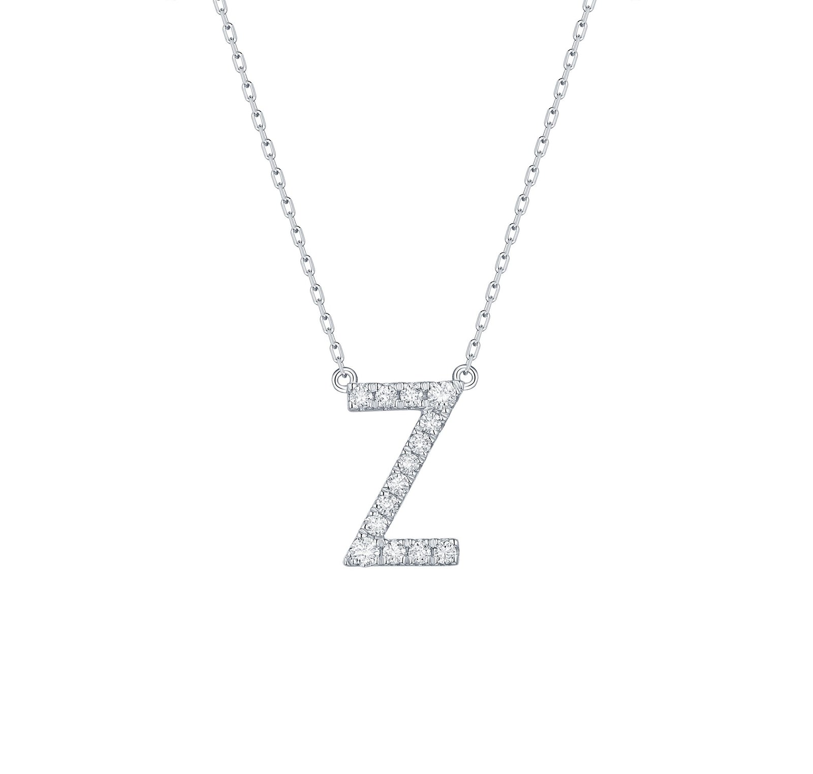My Type 0.21ct "Z" Lab Grown Diamond Necklace NL-00171WHT
