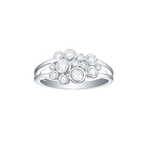 Bubbly 0.72ct Lab Grown Diamonds Ring R-00202WHT