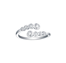 Bubbly 0.15ct Lab Grown Diamonds Ring R-00208WHT