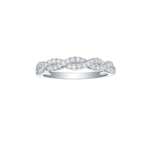 Essentials 0.33ct Twisted Ring R-00261WHT