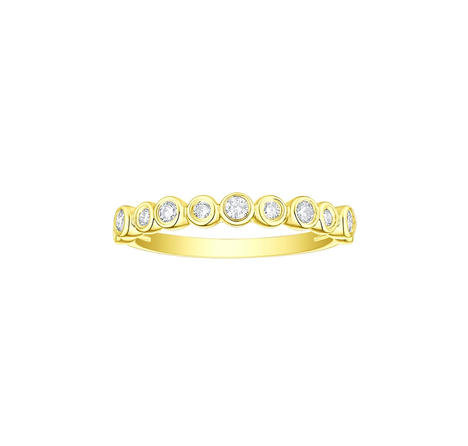 Bubbly 0.28ct Lab Grown Diamonds Ring R-00379WHT